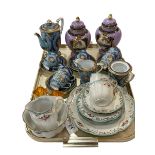 Collection of Noritake including pair of lidded vases, fifteen piece coffee set,