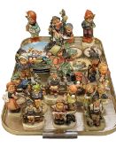 Collection of Hummel figurines, plates, etc.