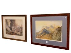 William Heaton Cooper, Langdale Pikes, signed lithograph and A.