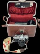 Canon AE-1 camera, bag, etc.