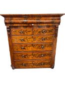 Victorian mahogany scotch chest,