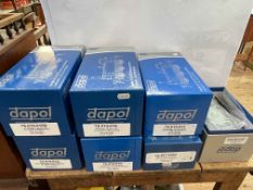 Five Dapol Model Railway Company Locomotives in boxes, boxed Brake Van and one empty box,