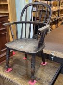 Child's Windsor elbow chair.