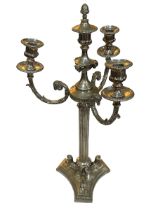 Large EPNS candelabra centrepiece.