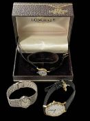 Ladies Rotary silver bracelet watch, hallmarked London 1975,