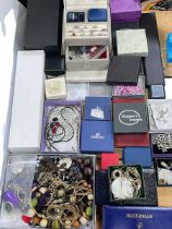 Collection of costume jewellery, Waterman pen, etc.