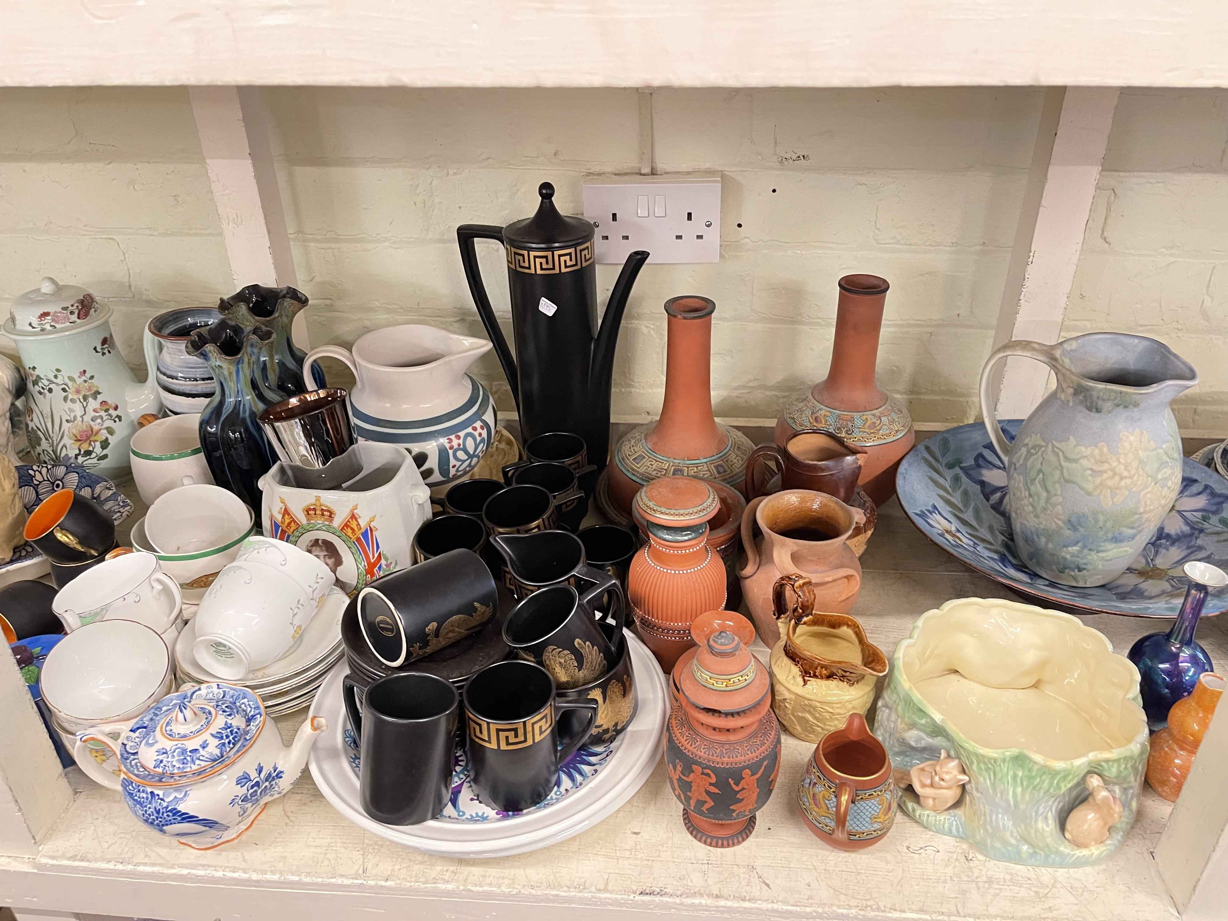 Large collection of decorative pottery, Maling, Poole, Carlton Ware, Ringtons, terracotta wares, - Image 2 of 5