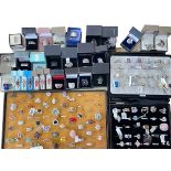 Large collection of silver and other dress rings.