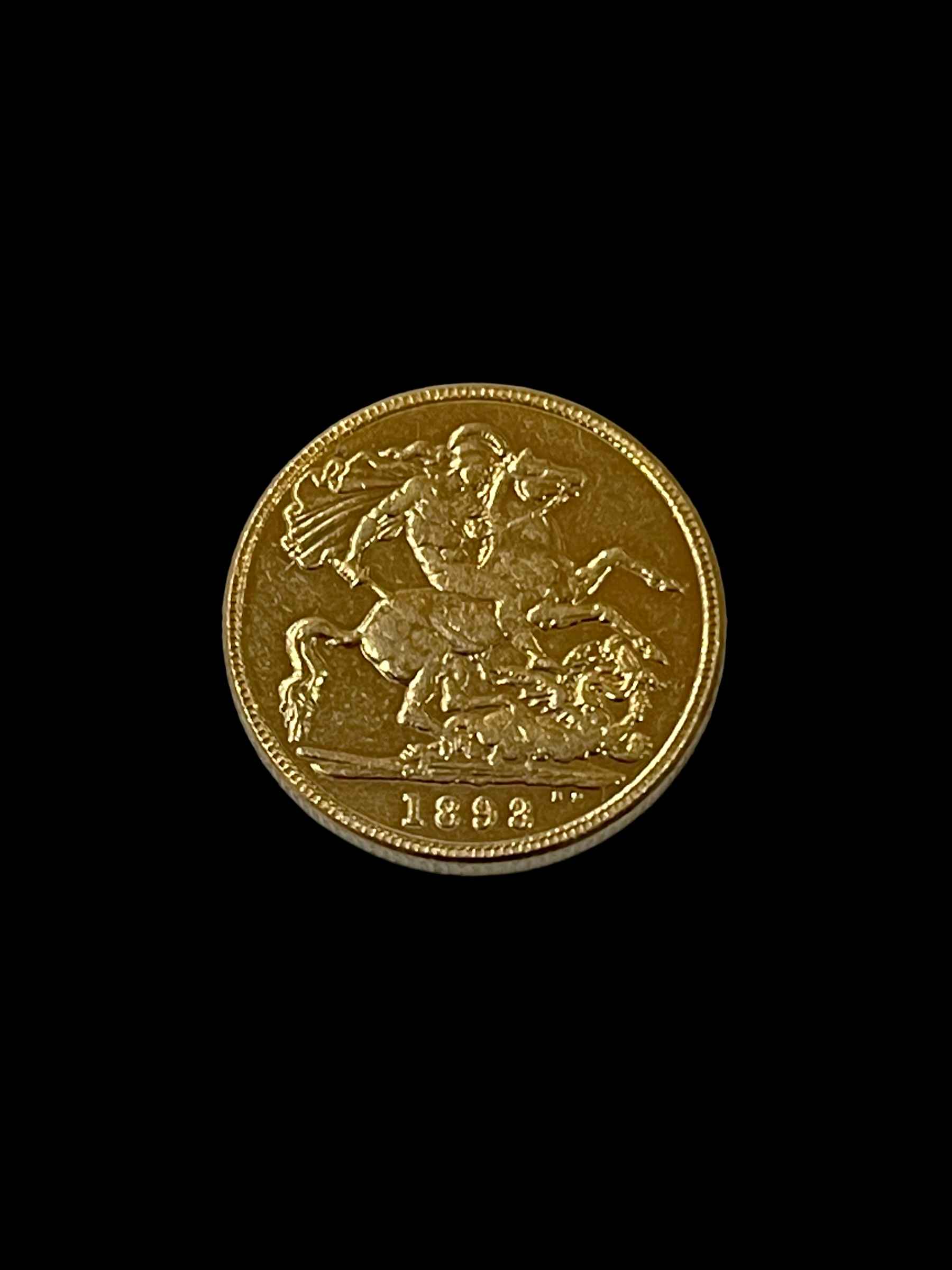 Victorian gold sovereign, 1893.