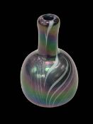 John Ditchfield glass vase, signed and dated 1980.