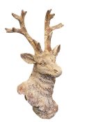 Composite stags head, 79cm high.