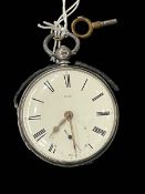 Victorian silver gents pocket watch by Kuss & Co, Newcastle on Tyne, No.