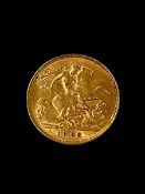 Edward VII gold half sovereign.