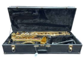 Elkhart Series 2 Tenor Saxophone and stand with case.