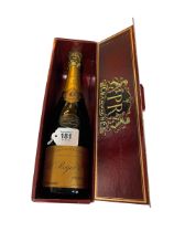 Boxed Pol Roger 1979 champagne.
