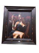 Fabian Perez, Tess IV, hand embellished giclee canvas, signed and numbered 28/150, 60cm by 49cm,