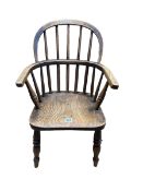 Child's Windsor elbow chair.