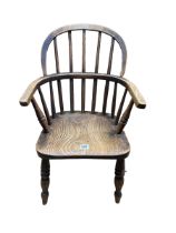 Child's Windsor elbow chair.