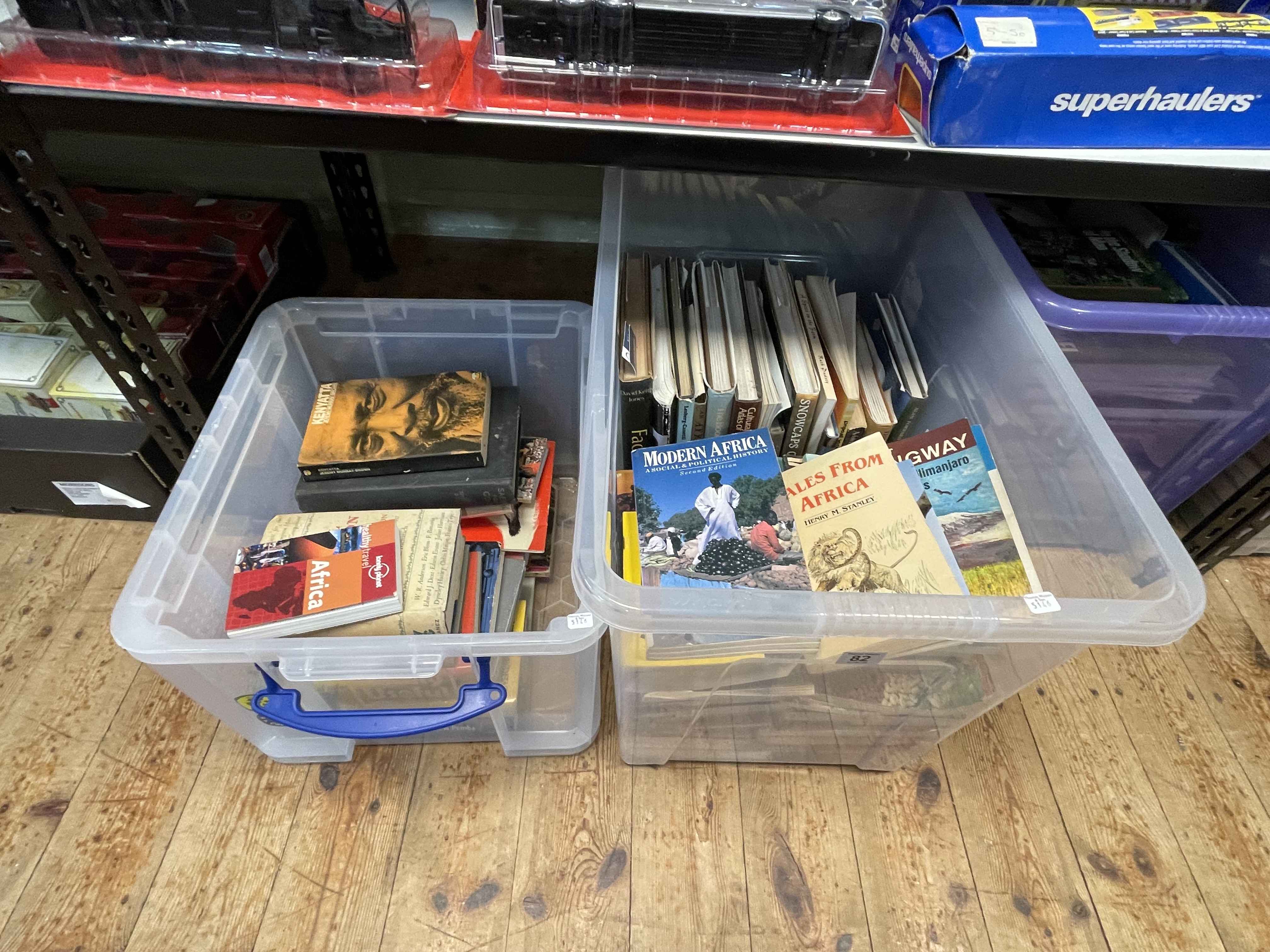 Four boxes of books predominantly Africa interest. - Image 2 of 3