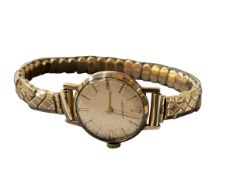 Rotary ladies watch with rolled gold bracelet.