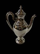 Italian 800 silver coffee pot, 24.5cm.