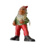 Antique German terracotta Heissner gnome.