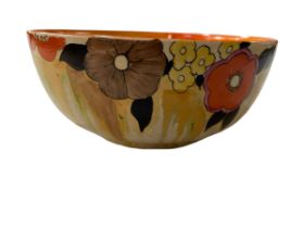 Clarice Cliff 'Lydia' fruit bowl, 20cm diameter.