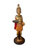 Humorous Centurion dumb waiter, 175cm.