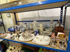Collection of decorative porcelain, metalwares, Oriental porcelain, etc.