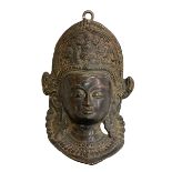 19th Century Chinese Buddhist bronze plaque.