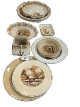 Collection of Grimwades Bruce Bairnsfather porcelain (15).