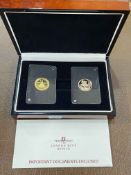 The Greatest British Legacies gold proof set by The London Mint containing a 2022 gold sovereign