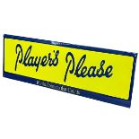 Enamel sign 'Players Please'.
