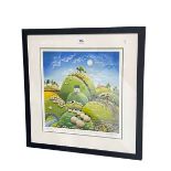 Lucy Pittaway, Hills, Dales & Woolly Tails - TDY 2016, limited edition print, signed,