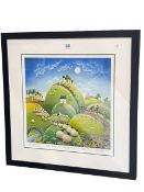 Lucy Pittaway, Hills, Dales & Woolly Tails - TDY 2016, limited edition print, signed,