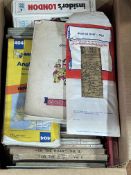 Collection of Ordnance Survey maps including cloth, etc.