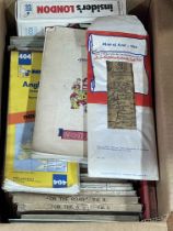 Collection of Ordnance Survey maps including cloth, etc.