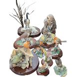 Collection of Border Fine Arts and other bird ornaments.