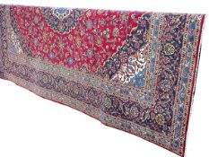 Hand knotted Iranian wool carpet 3.46 by 2.57.