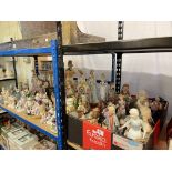 Collection of figurines including Victorian, Staffordshire fairing's, Continental, bisque, etc,