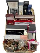 Assorted costume jewellery, wristwatches, Swarovski necklace, etc.