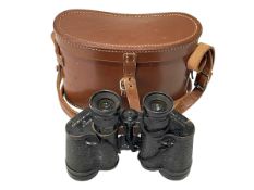 Pair of WWII binoculars dated 1945, with case.