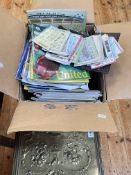 Collection of football programmes and tickets inc various c1970s to 2000s tickets (Manchester,