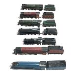 Seven Hornby Steam Locomotives and Tenders.