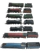 Seven Hornby Steam Locomotives and Tenders.
