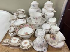 Collection of Aynsley, Royal Worcester Forget Me Not, Wedgwood Clio, etc.