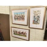 Sue Howells, three framed limited edition prints, all signed, titled and numbered in the margin.