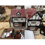 Dolls house and furniture.
