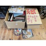 Albums and loose Matchbox labels and Matchboxes.