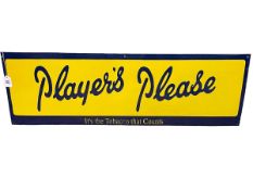 Enamel sign 'Players Please'.